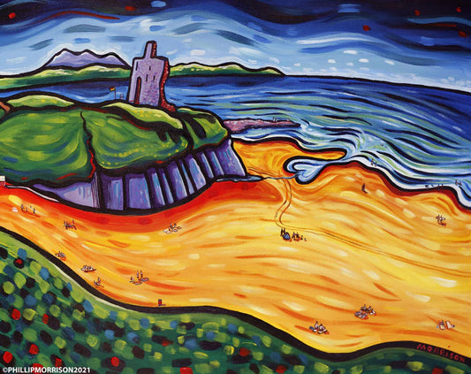 Ballybunion Beach Art Print – Kerry Ireland Coastal Landscape Wall Art by Phillip Morrison