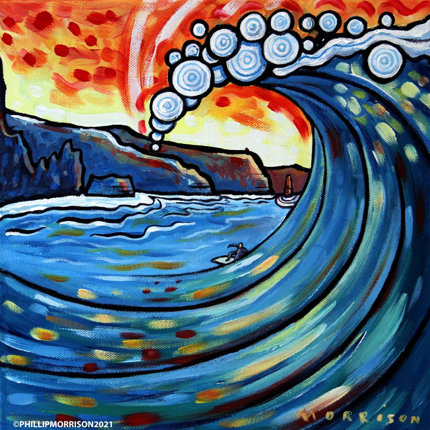 Dream Wave – Cliffs of Moher Surf Art Print by Phillip Morrison | Contemporary Irish Ocean Wall Art